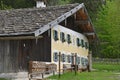 Open-air museum with old farmhouses and buildings in GroÃÅ¸gmain in Salzburg, Austria, Europe